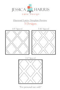 Diamond LatticeTemplate for three designs for shop